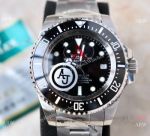 AJ Factory Rolex Deepsea Black Replica Watch Stainless Steel 44mm